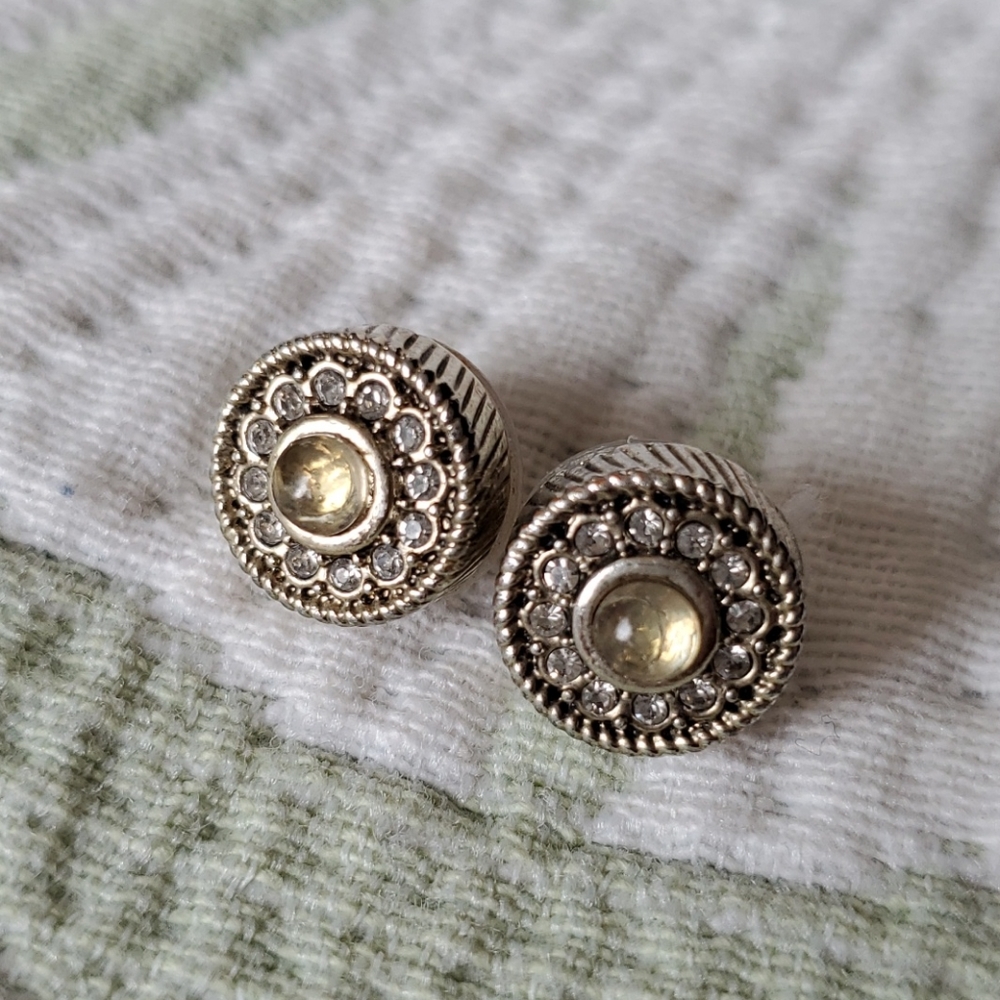 Silver and Gold Earrings - Picture 3 of 8